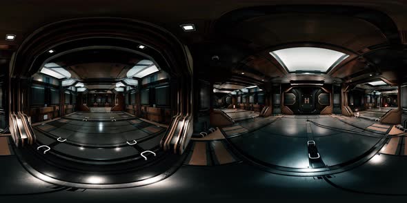 Vr360 View of Spaceship Interior