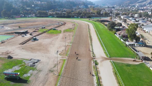 Hippodrome, Valparaiso Sporting Club (Vina del Mar, Chile) aerial view