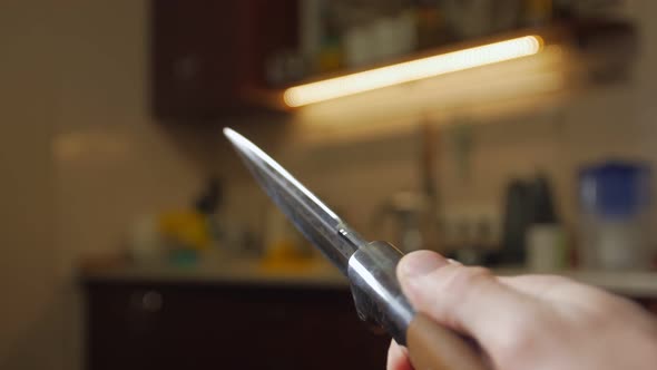 Hunting Knife Closeup