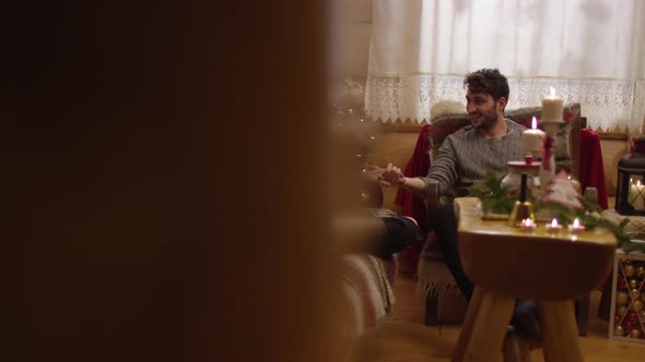 Young man and girl kissing alt