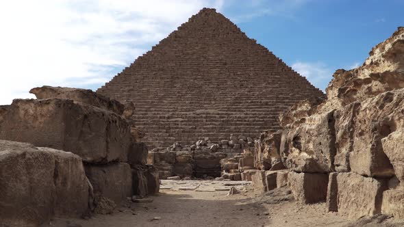 The Great Pyramids In Giza Valley, Cairo, Egypt