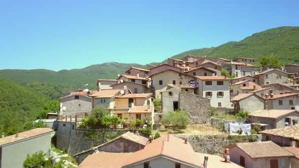 The Bunk Houses in the Mountain Village in Petrello Salto Italy