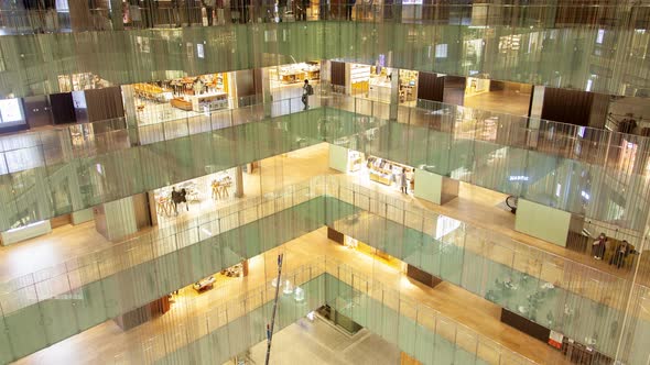 Tokyo Shopping Center Inside Japan Time Lapse
