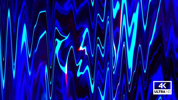 Bright Neon Blue Line Abstract Background Looped V7