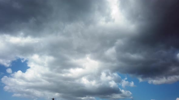 Clouds Time Lapse in the Blue Sky