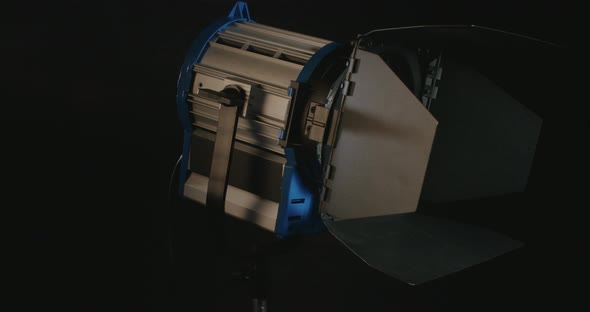 Film light switching on and creating a lens flare alt