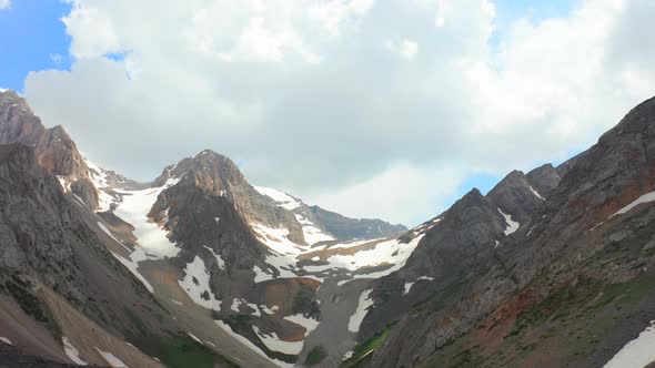 Lake in North Cascade National Park, USA. Aerial View 