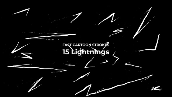 Fast Cartoon Strokes - Lightning
