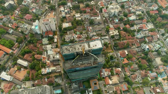 Flyover Skyscraper Construction