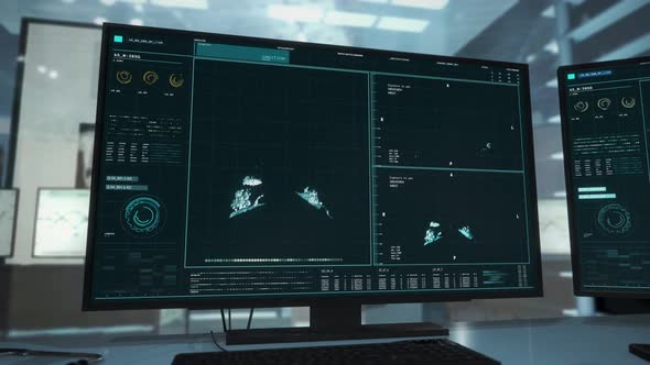Computer With CT Scans For Research On Screen In The modern Medical Laboratory alt