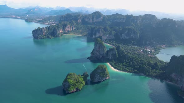 Railay Beach Krabi Thailand the Tropical Beach of Railay Krabi View of Railay Beach in Thailand