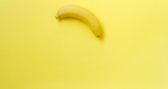 Bananas. Stop motion animation fruit. Food, healthy eating concept