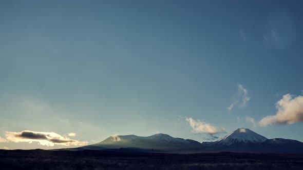 Tongariro National Park at daybreak