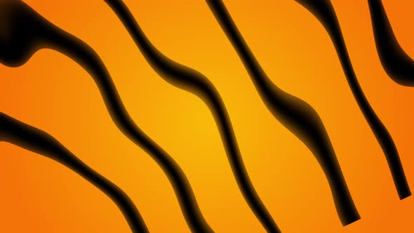 Oranges Colorful Swirly Line Stripes Background