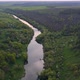 View of the river from above. Flight over water and forest trees from a height - VideoHive Item for Sale