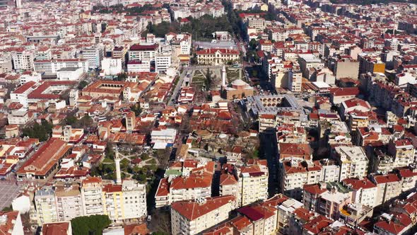 City And Roofs Aerial View