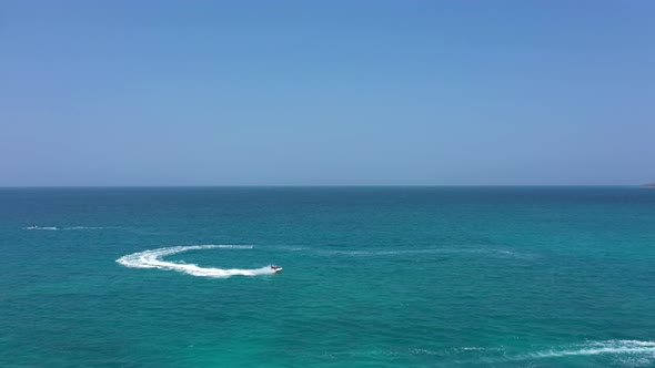 Touirist Boat in the Opev Ocean