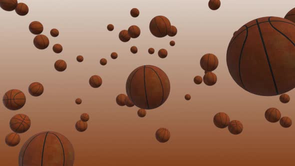 4K Basketball Balls Background Seamless Loop V2 alt