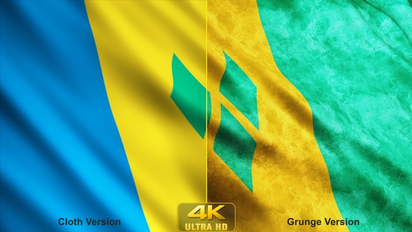 Saint Vincent And The Grenadines Flags