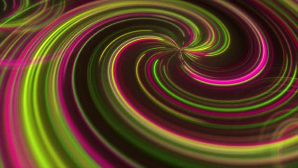 Spiral Neon Lights Animation Background V4