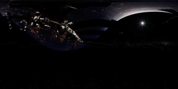 Timelapse ISS in Virtual Reality 360 Degree Video alt