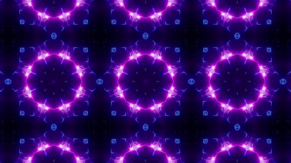 Fractal Neon Laser Beam Vj Light Kaleidoscope Loop 4K 06