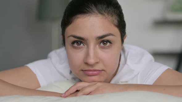 Indian Woman Looking at Camera