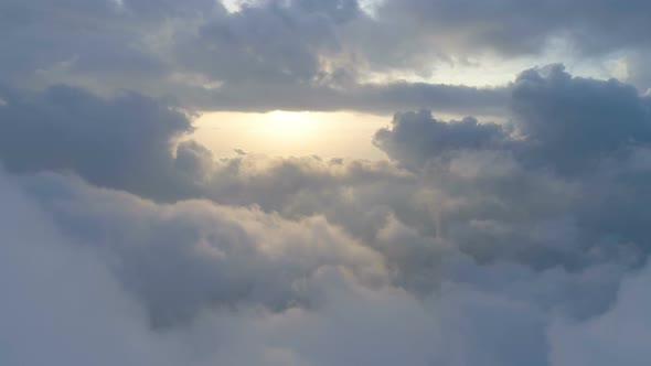 Aerial View Above the Clouds