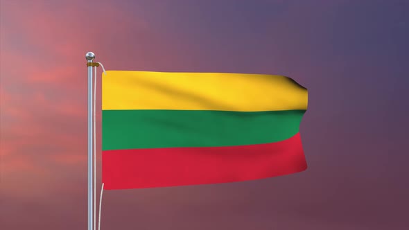 Lithuania Flag 4k