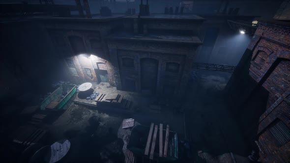 Aerial View of Old Factory alt