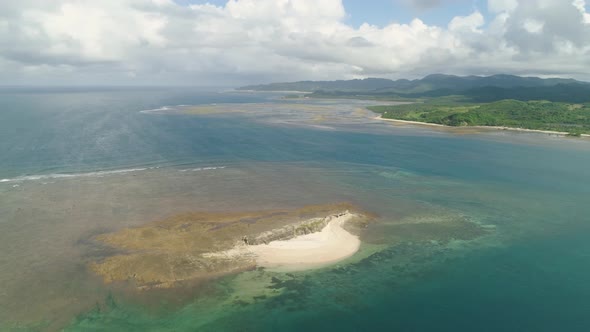 Sandy Island in the sea.Philippines