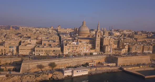 ancient capital city of Valletta in Malta