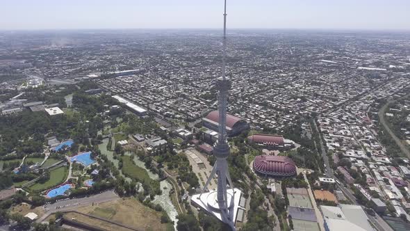 panarama of Tashkent TV tower