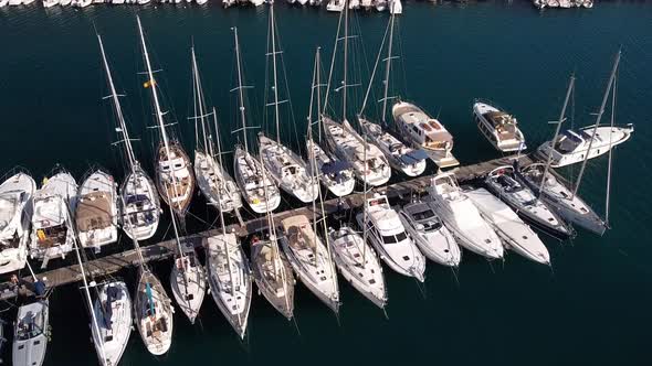 Aerial View of the Yacht Port