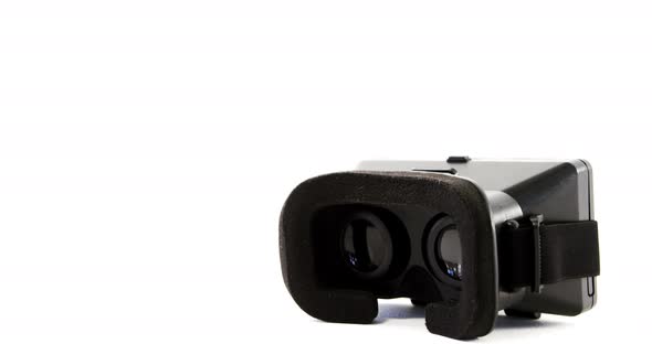 Close-up of virtual reality headset