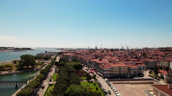 Panoramic View City of Viana do Castelo, Portugal