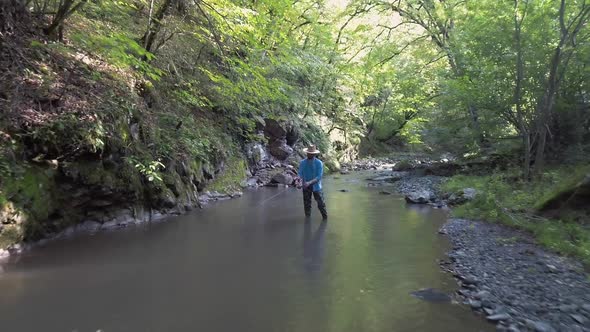 Fishing In Wide River