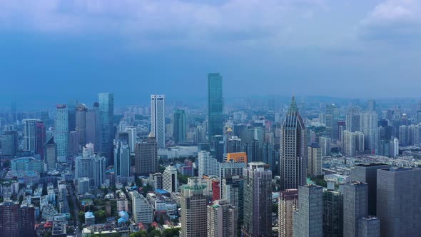 Nanjing City, Jiangsu Province, urban construction landscape