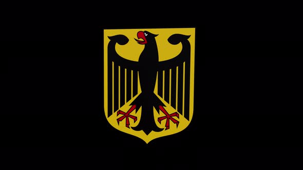 Coat Of Arms Of Germany With Alpha Channel -  4K