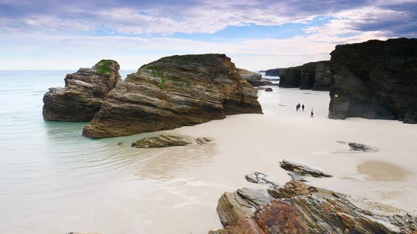 Beach Of The Cathedrals, Galicia Spain.