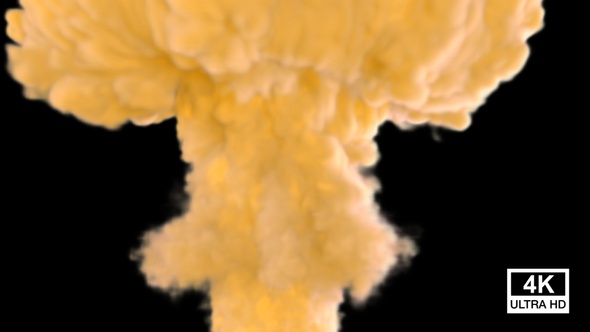 Yellow Color Smoke Streaming And Spreading To Ceiling V6