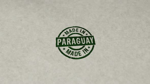 Made in Paraguay stamp and stamping loop