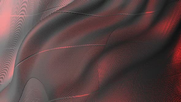 Smooth movements of magical waves of textured fabric.