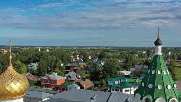 Aerial View of Ipatievsky Monastery in Kostroma
