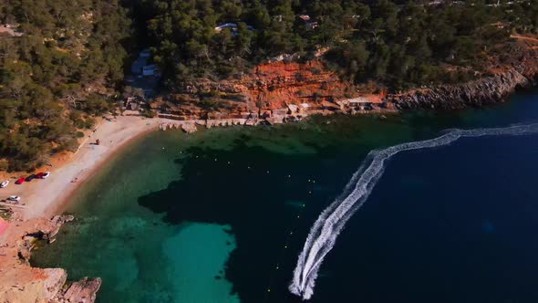 Cala Salada and Saladeta in Ibiza, Spain