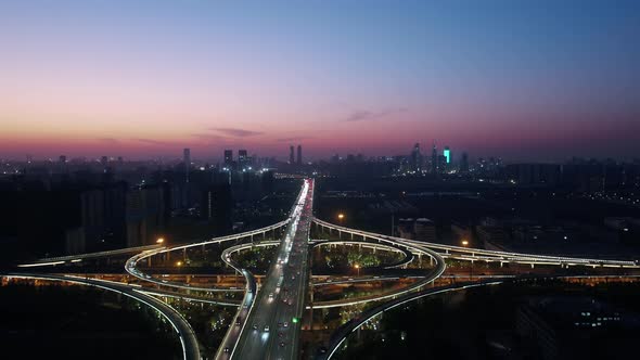 Busy traffic road in hangzhou china