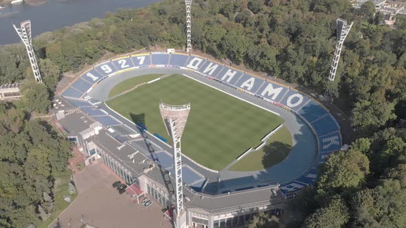 Dynamo Kyiv Lobanovskyi Stadium Aerial View