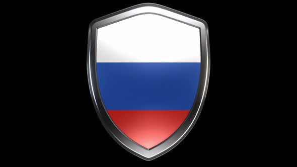 Russia Emblem Transition with Alpha Channel - 4K Resolution