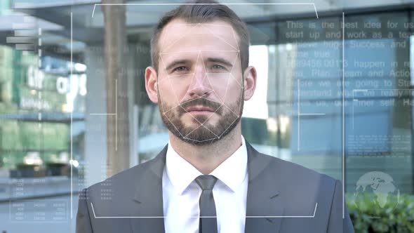 Identification of Businessman By Biometric Facial Recognition Scanning System