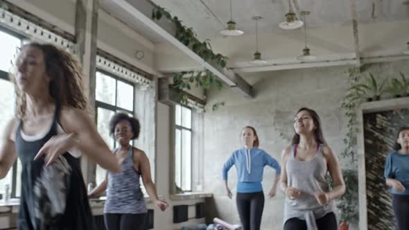 Women Dancing with Female Teacher